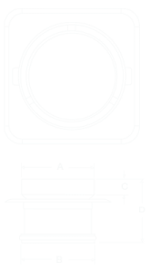 Round Bermuda Megaflex Line Drawing