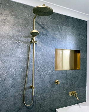 Anook® Shower Niche Brass Gold